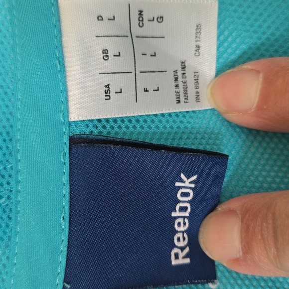 Reebok All Purpose Sports Zip Up Jacket Size Large - Picture 6 of 8